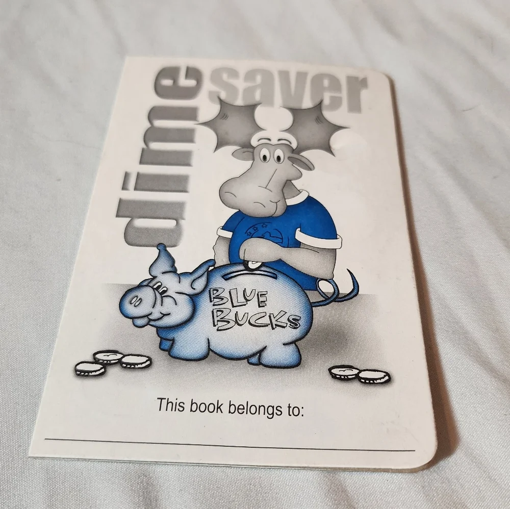 Vintage Dime Saver Book with Cartoon Design